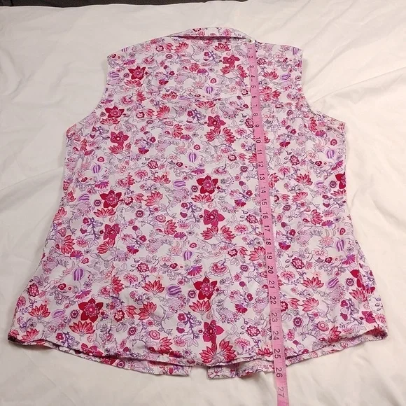 Bit & Bridle women's large sized sleeveless blouse - Picture 8 of 9